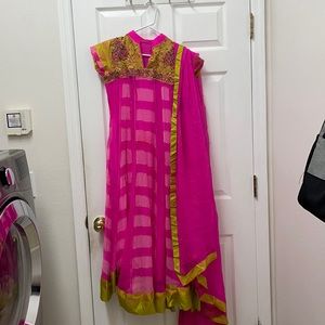 Pink & Green Pakistani Outfit